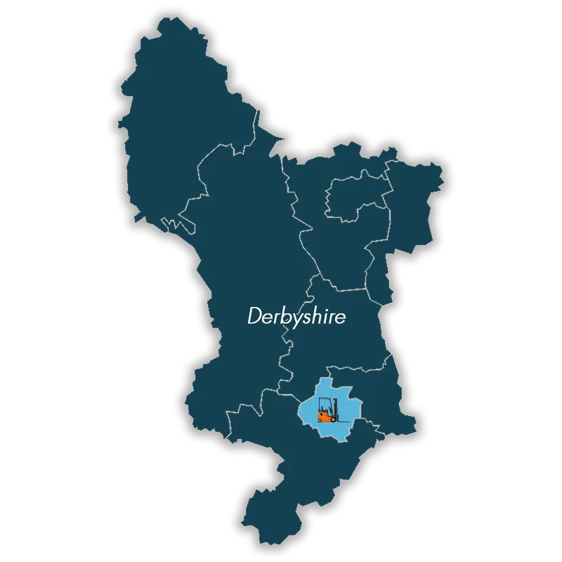 Forklift Agency covers the whole of Derbyshire